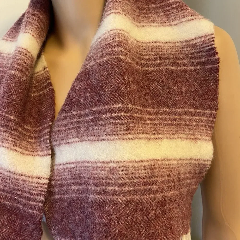 VTG 1990s Luxurious Christian Dior Fridge Scarf Neck Warmer Wool Angora Nylon